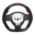 thumbnail image 5 of Ikon Motorsports Steering Wheel Compatible with 17-23 Tesla Model 3 Y Carbon Fiber & Alcantara With Red Stitching & Stripe, 5 of 7