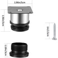 thumbnail image 2 of Patas de muebles ajustables de 4 piezas, patas de mesa de altura ajustable de metal, patas de muebles de cocina, patas de muebles de estantería de gabinete de mesa de acero inoxidable, con tornillos, 2 of 5