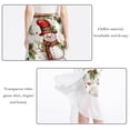 thumbnail image 2 of Snowman Stylish Chiffon Beach Skirt for Women - for a Day at the Beach, 2 of 6
