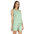 thumbnail image 2 of Bimba Sexy Schiffli Nightwear Set For Womens 2 Pcs Summer V-Neck Sleeveless Loungewear, 2 of 7