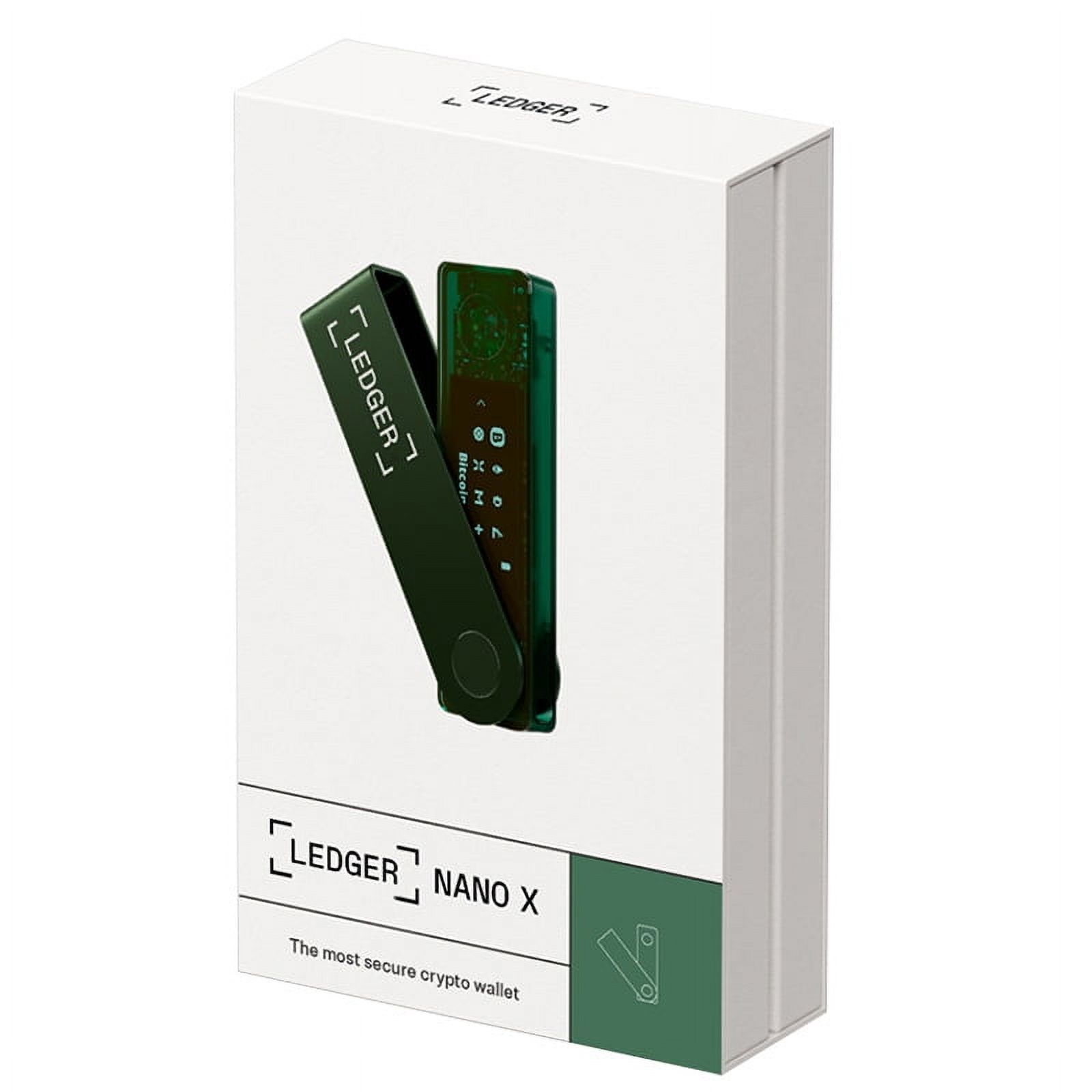 Ledger Nano X Hardware Wallet Bluetooth Emerald Green - Walmart Business  Supplies