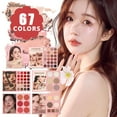 thumbnail image 4 of 67 Colors Eye Shadow Stage Multi-Functional Five-Layer Color Highlight Cos Repair Blush Book, 4 of 8