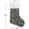 thumbnail image 6 of Coolnut Wildflower Christmas Stocking, Personalized Large Candy Stocking, Xmas Stockings Decoration Hanging Gift for Family Holiday Party Ornaments Decor Fireplace, 6 of 7