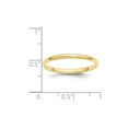 thumbnail image 2 of 10k Yellow Gold 2mm Half Round Band Size 8.5 Ring, 2 of 2