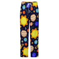 thumbnail image 5 of Colorful Cool Planet Winter Female Pants Flannel High Waist Women Pants Lady Warm Straight Leg Plush Trousers, 5 of 7