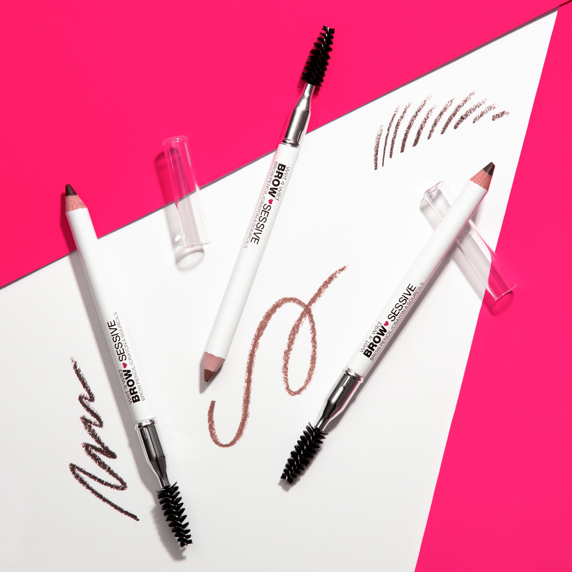 (3 pack) Wet N Wild Brow Sessive Brow Pencil, Dark Brown