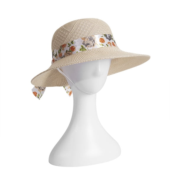 Only Moment Yellow Women Straw Hat Straw Hat Summer Beach Sun Hats UPF Straw Hat for Women One Size
