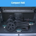 thumbnail image 5 of SACVON All-Terrain Stroller Wagon for Toddlers with Canopy, Parent Organizer, Adjustable Handlebar, 2 Cup Holders, 5 of 11