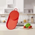 thumbnail image 5 of Oliveware Clap Chopping Board with Tray, BPA Free, for Meats, Salads & Fruits, Easy to Use & Clean - (Red), 5 of 5