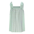 thumbnail image 6 of Taqqpue Women's Square Neck A-Line Sleeveless Mini Dress Summer Floral Print Tie Shoulder Cami Dress Flare Hem Boho Mini Dress Club Party Little Short Sundress, 6 of 7
