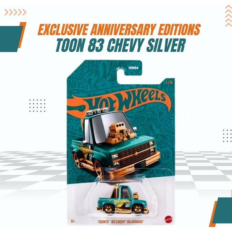 Hot Wheels 56th Pearl and Chrome - 2024 Diecast Car Toon 'D Hot Wheels 56th Pearl and Chrome - 2024 Diecast Car Toon 'D