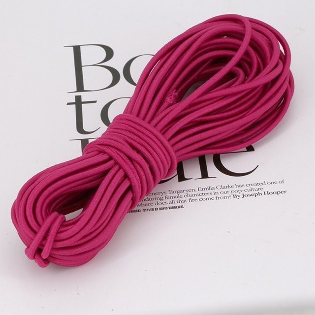 Lefu Corde Élastique Ronde en Polyester de 2,5 mm pour Couture, Artisanat et Bricolage