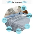 thumbnail image 6 of Blanket X1 Ice Blanket for All Season Lightweight Summer Cooler Quilt for Hot Sleepers and Night Sweats Cooler Comforter Double Cold Effect Blanket Cooler Fiber Soft Blanke Blanket, 6 of 9