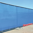 thumbnail image 4 of Fence4ever Blue 4' x 50' 4 ft tall Fence Privacy Screen Windscreen Shade Cover Mesh Fabric Tarp, 4 of 6