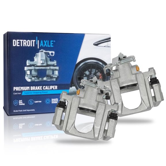 Detroit Axle - Rear Brake Calipers for 2008-2016 Dodge Grand Caravan Chrysler Town & Country 2009-2014 Volkswagen Routan 2012-2015 Ram C/V, Disc Brake Calipers with Bracket Replacement