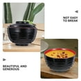 thumbnail image 3 of WHAMVOX  Chinese Soup Bowl Japanese Ramen Microwavable Serving Big Bowls Black, 3 of 8