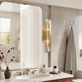 thumbnail image 3 of Luxury Antique Brass Curved 2-Light Wall-Mounted Sconce, Tube Wall Light, Unique Elegant Wall lamp, Indoor Sconce for Living Room, Bedroom, Entryway, Hallway, 3 of 9