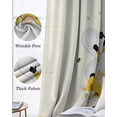thumbnail image 3 of Yellow Bees Gnomes Blackout Curtains for Bedroom Living Room Darkening Curtains 63 Inches Long Farmhouse Spring Floral Checkered Window Curtain 2 Panels Set Window Treatment Grommet Drapes 42"x63", 3 of 9
