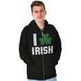 thumbnail image 5 of St Patricks Day Irish Pride Shamrock Zip Up Hoodie Men's Women's Brisco Brands M, 5 of 6