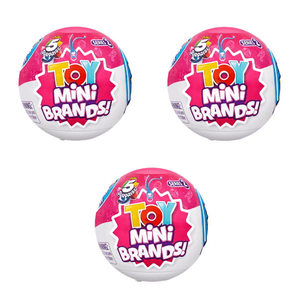 5 Surprise Toy Mini Brands Series 2 Capsule Collectible Toy by ZURU(3  Balls) 