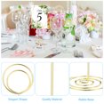 thumbnail image 3 of Uxcell Metal Place Card Holder Memo Clip Holder with Round Clasp 24 Pcs Gold Tone 3.3 Inch, 3 of 5