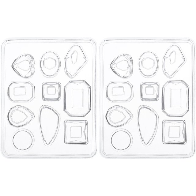 unbranded 2Ud De Silicona Transparente Para Joyas De Resina Reutilizables Duraderos