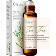 Gya Labs Tea Tree Essential Oil Roll On (10ml) - Refreshing, Leafy Scent