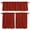 Red, variant on 3 Piece Kitchen Curtains and Valances Set Farmhouse Solid Blue Cafe Curtains 24 Inch Length Boho Vintage Country Woven Texture Valance & Tier Curtain for Living Room Bedroom Window 54"x18"+27"x24"*2