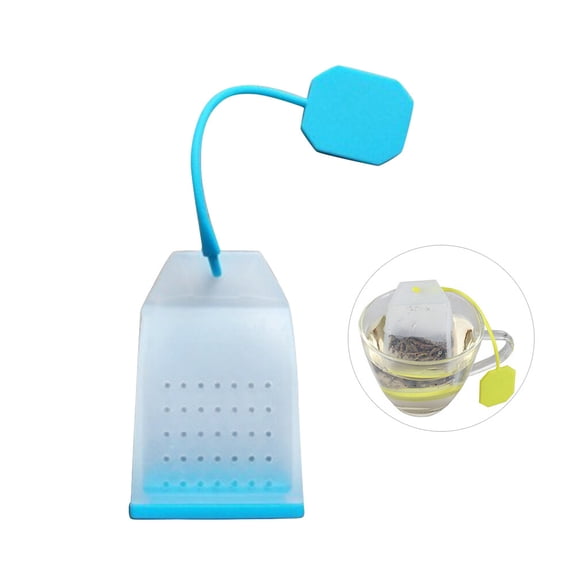 FOLOYORI 1Pcs Tea Utensils Blue Long Handle Loose Leaf Tea Steeper For Home Use