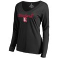 thumbnail image 2 of Women's Black Stanford Cardinal Freehand Long Sleeve T-Shirt, 2 of 3