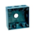 thumbnail image 1 of Sigma 14352 2 Gang 3 Holes Gray Outlet Box, 1 of 4