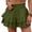 Army Green-01, variant on Flowy Shorts for Women Summer Elastic High Waist Ruffle Tiered Clothes Casual Boho Comfy Skirt Shorts