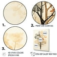 thumbnail image 3 of Designart "Minimalist Scene Featuring A Beige American Basswood Tree" Tree Amercian Basswood Floater Framed Wall Art Prints, 3 of 5