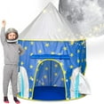 thumbnail image 4 of Pop Up Kids Tent - Spaceship Rocket Indoor Playhouse Tent for Boys and Girls, 4 of 9