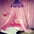 thumbnail image 3 of Gupgi Hanging Mosquito Net with Light, Fine Mesh Princess Bed Canopy Dustproof Bug Net, 3 of 7
