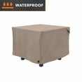 thumbnail image 2 of Modern Leisure Garrison Square Fire Pit Table Cover, Waterproof, 32" Square x 22"H, Sandstone, 2 of 12