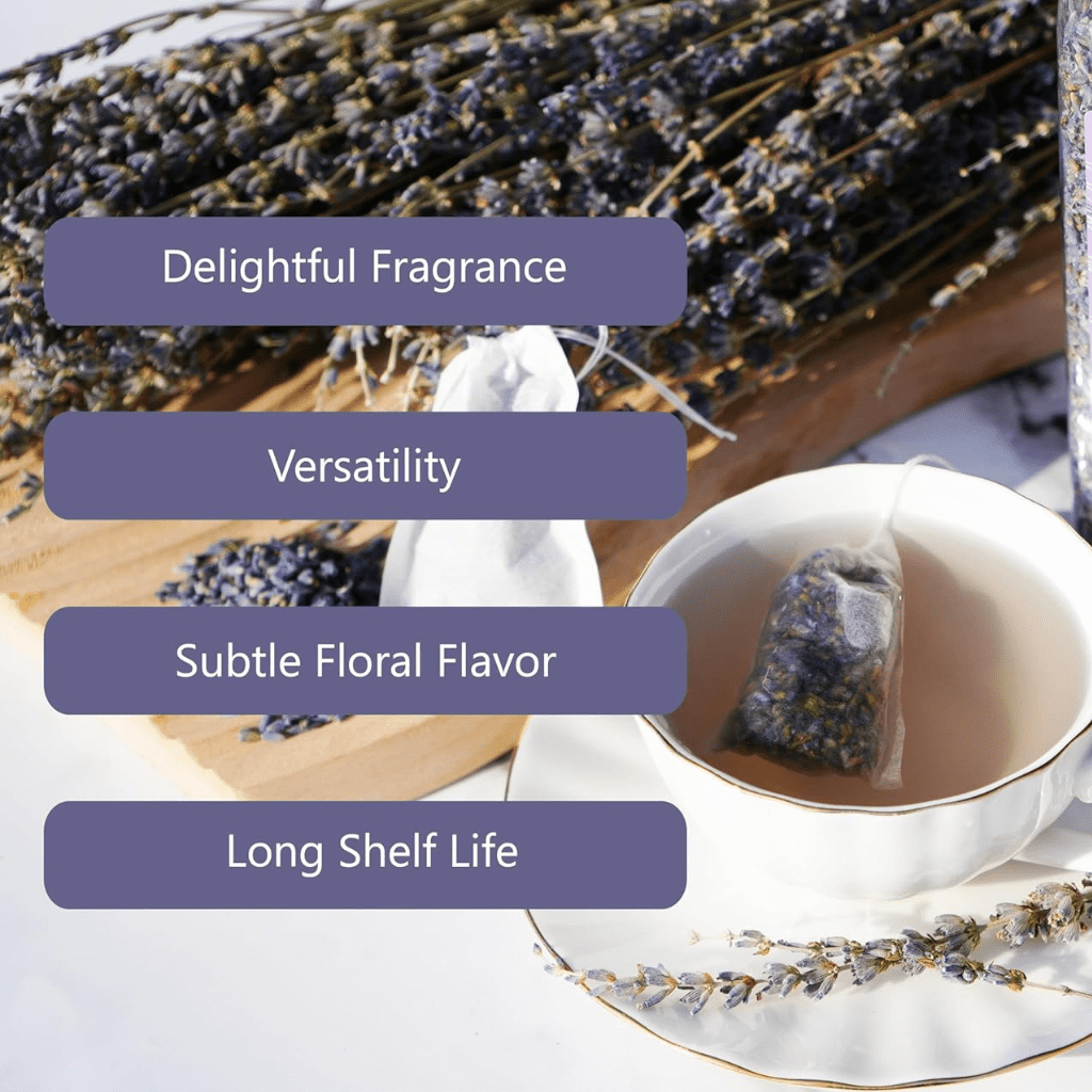 Lavender Flowers Organic Dried Buds 16 oz (453g) Imported From France for Culinary or Sachet Bags, 16oz Bulk