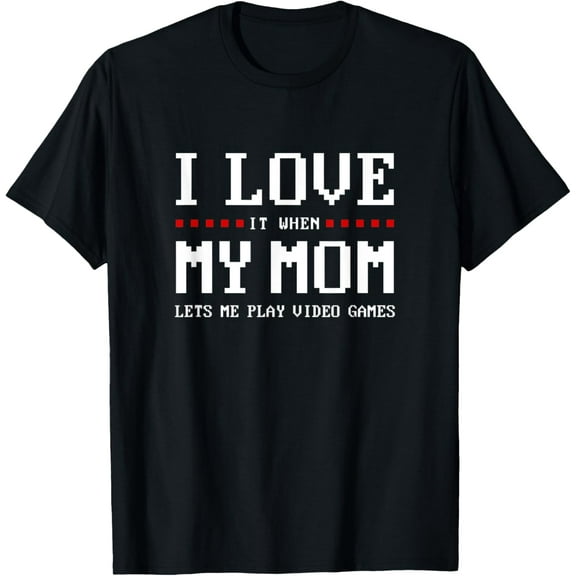 Teen Boy Gamer Funny Mom Son Christmas Gift Teenager Teenage T-Shirt