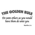 thumbnail image 2 of VWAQ The Golden Rule - Do Unto Others as You Would Have Them Do Unto You - Matthew 7:12 Bible Scripture Christian Vinyl Wall Art Quote, 2 of 2