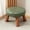 #138Green, variant on Aff*ordable!Solid Wood Low Stool with Padded Polyurethane Seat and Waterproof Durable Cover, Stackable Footstool for Entryway, Living Room, and Children Shoe Changing.