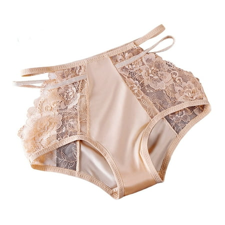 ZRBYWB Women s Underwear Women s High Waist Underwear Seamless Lifting Lace Mid High Waist Ice Silk Underwear Panties For Women