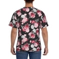 thumbnail image 2 of Rocae Rose Flowers for Men's Moisture-Wicking Crew Tee - T-Shirt for Sports, Outdoor Activities, and Casual Wear, 2 of 9