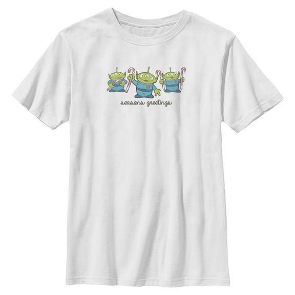 Boys Toy Story Seasons Greetings Aliens T Shirt