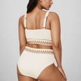 thumbnail image 5 of Busydd Swim Suits for Women Plus Size XL-4XL 2 Piece High Waisted Bikini Set Round Neck Bathing Suit Trendy Adjustable Straps Swimsuits with Briefs, 5 of 5