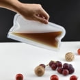 thumbnail image 5 of PinesC Reusable Freezer Bags, Reusable Ziplock Bags Leakproof PEVA Ziplock Bags Ziplock Freezer Bags for Liquids Soup Meat Sandwich Snack Lunch Travel Home Organization 3PCS/S, 5 of 5