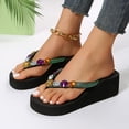 thumbnail image 5 of ibiyuan Jelly Flip Flops for Women Thong Sandals for Women Wide Non- Tpr Sole Women's Slippers Soft Orthofeet Shoes for Women for Causal Walking Work Vacation, 5 of 8