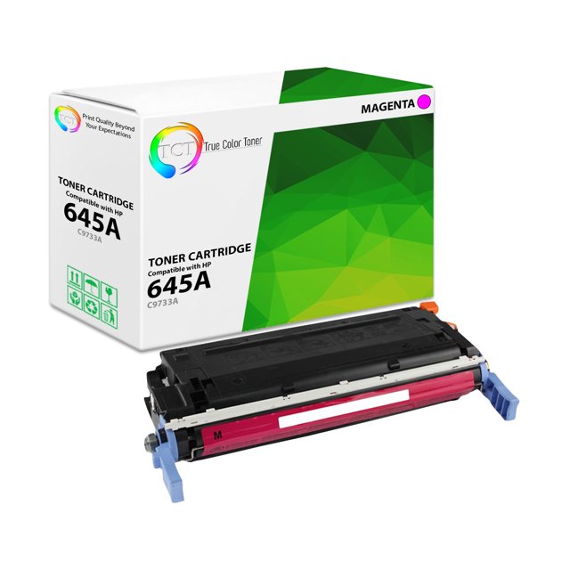 TCT 645A Magenta Toner Cartridge - Compatible Replacement for HP 645A C9733A Works With HP Color LaserJet 5500DN 5500DTN 5550N Printers (12,000 Pages)