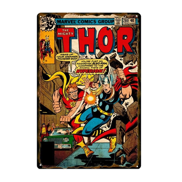Pintura Hierro Placa Letrero Metal Vintage Dibujos Animados Clásico Retro 20x30cm
