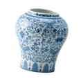 thumbnail image 3 of QSTDGVPW Chinese Ceramic Flower Vase Classic Plant Pot for Living Room Entryway Decor Light Blue, 3 of 9