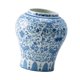 thumbnail image 4 of Jarrón de cerámica para flores, jarrón de porcelana azul y blanca, organizador de flores, soporte para plantas Azul claro, 4 of 9
